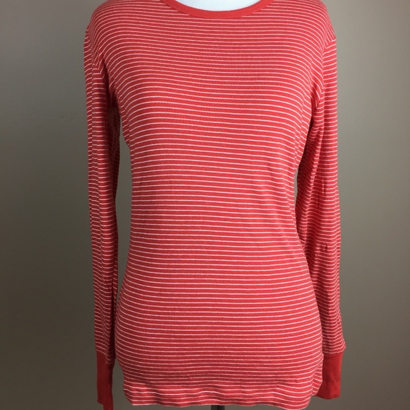 red white striped long sleeve shirt